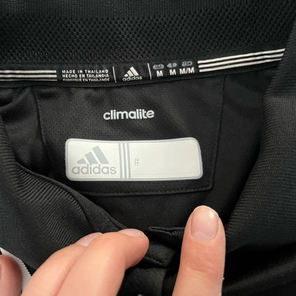 Adidas/💰2 FOR $10💰 Climalite/ Women’s Golf tee/ Black and white/ Size US M - Picture 6 of 9